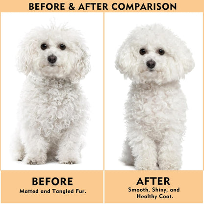 Dog Slicker Brush for Shedding & Grooming - Professional Dog Brush and Cat Brush with Coated Tips & Air-Cushion Design, Deshedding Tool Removes Undercoat Tangles & Loose Fur for Long/Short Hair Pets