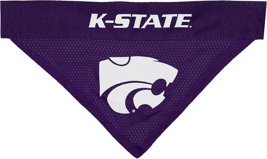 Pets First Collegiate Pet Accessories, Reversible Bandana, Kansas State Wildcats Size Small/Medium