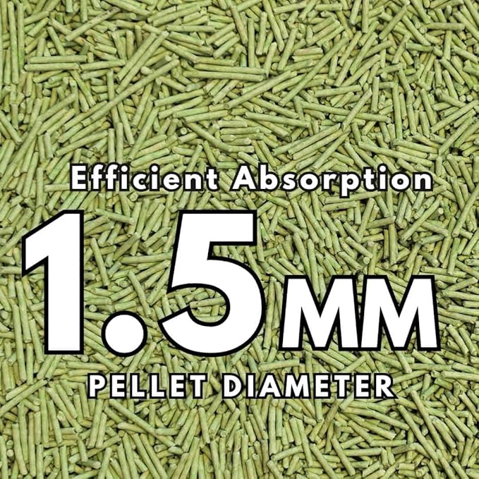 Pea Based Cat Litter, Dust Free Cat Litter, Low Tracking, and Natural Odor Control, Scented and Unscented (4 Pack (1 Case), Green Tea)