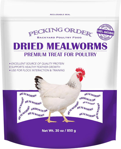 Pecking Order Dried Mealworms, 30 oz