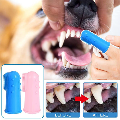 8 Pack Small Dog & Cat Toothbrush Kit, 360º Pet Toothbrush/Mini Head/Dual Head / 10000 Ultra-Soft Bristles Tooth Brush/Finger Toothbrushs for Cat Kitten Doggie Dental Care, Oral Hygiene