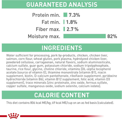 Royal Canin Feline Care Nutrition Digest Sensitive Loaf in Sauce Canned Cat Food, 3 oz., Case of 24