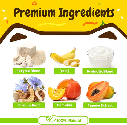 Penpen Probiotics for Dogs, Dogs Probiotics for Digestive Health, Multi-Probiotic and Enzyme Blend Promote Gut Health & Immune Support, Eases Sensitive Stomachs (Beef Chews, 50ct)