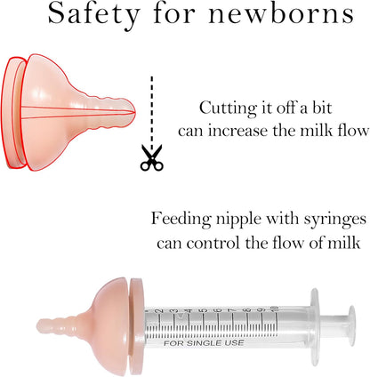 Pet Feeder Bottle, Silicone Feeding Nipple and Syringes for All Breed of Puppies and Other Animals Dongdong pet