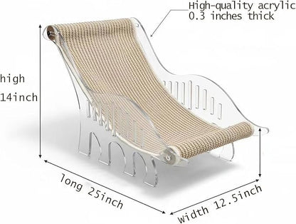 Cat bed for indoor cats cat scratcher bed adjustable acrylic pet bed and pet sofa with sisal - cute dinosaur shape for all small and medium-sized pets and small dog, pet furniture & pet hammock