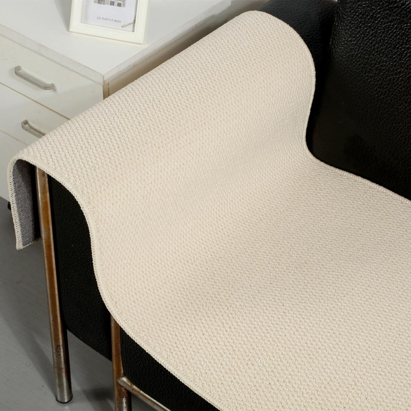 SHENGOCASE 67"x 23.6" Thickened Cat Wall Climbing Carpet, Cat Wall Furniture Scratcher, Scratching Post, Couch Sofa Protector (Creamy-White)