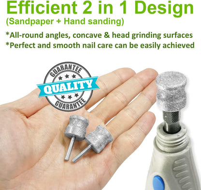Jumbo Diamond Dremel Dog Nail Grinder Attachment, Diamond Dremel Bits Sanding Drums, Faster Dremel Diamond Bit for Dog Nails, 1/8'' Diamond Dremel for Dogs&Pets Nail Care, Home Dog Nail Grinder Tools