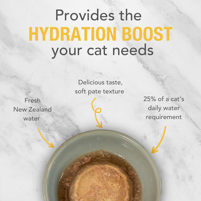 Feline Natural New Zealand Canned Catfood Wet Food, High-Meat, Low-Carb, & Grain Free Cat Food Wet, Chicken Feast, 6 oz, Pack of 12