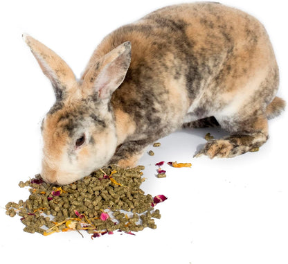 Pampered Chicken Mama Herbal Rabbit Feed 25 LB Bag: Premium Rabbit Food Made with Timothy Hay & Organic Herbs