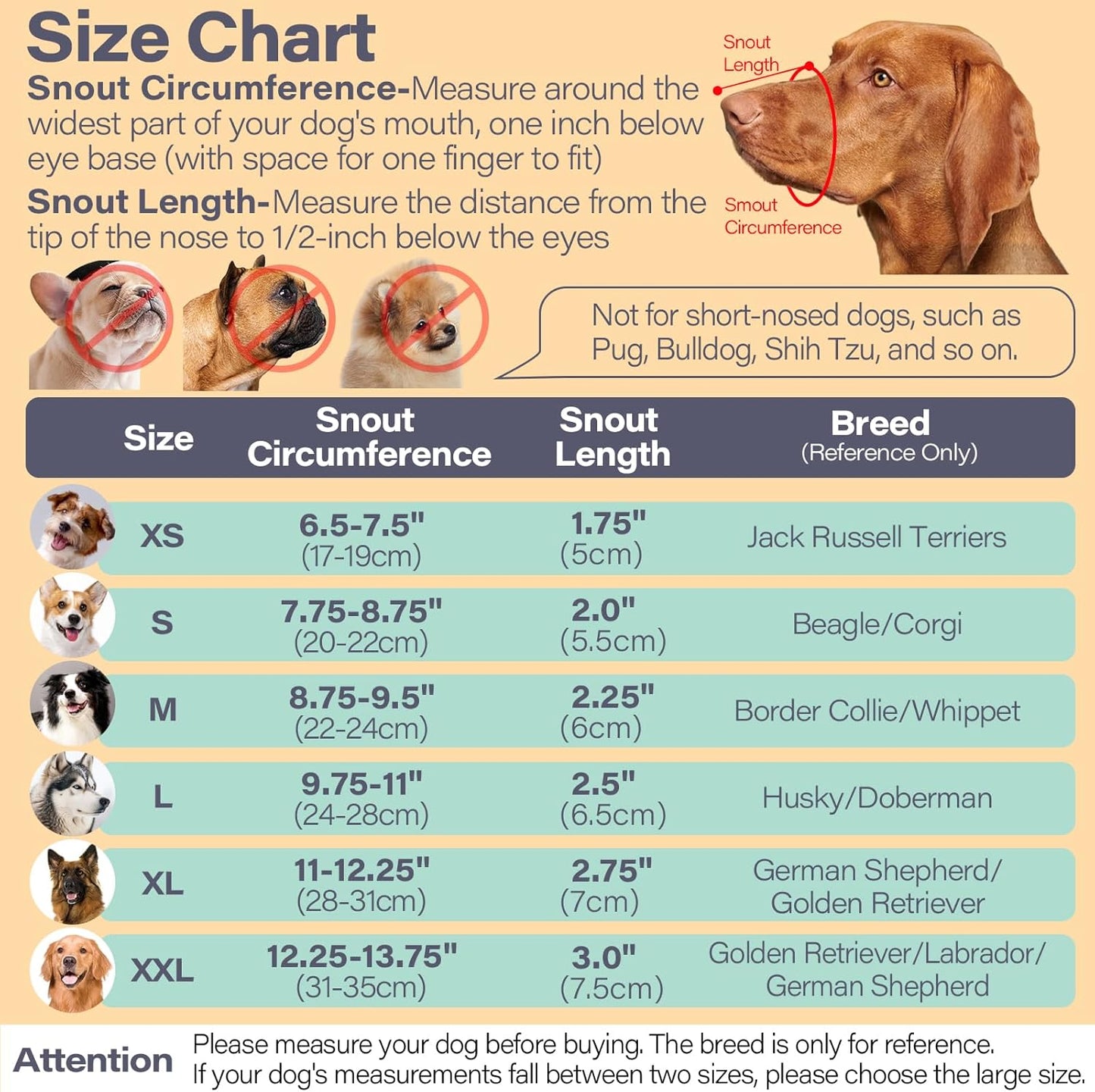 LUCKYPAW Dog Muzzle for Large Medium Small Dogs, Patented Mesh Muzzle to Prevent Biting Chewing Eating, Soft Mouth Guard with Front Opening Design for Drinking Panting(Grey, XXL)