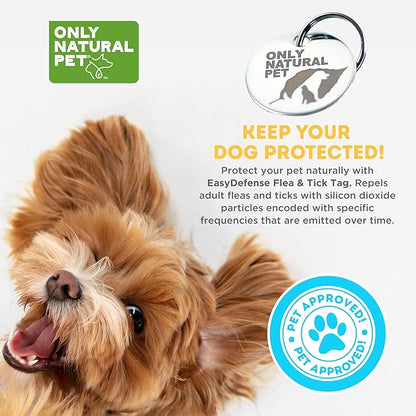 Only Natural Pet EasyDefense Tag – Lightweight, Water-Resistant Collar Attachment for Dogs & Cats – Year-Round Wearable Comfort Accessory | Non-Chemical & Durable Design