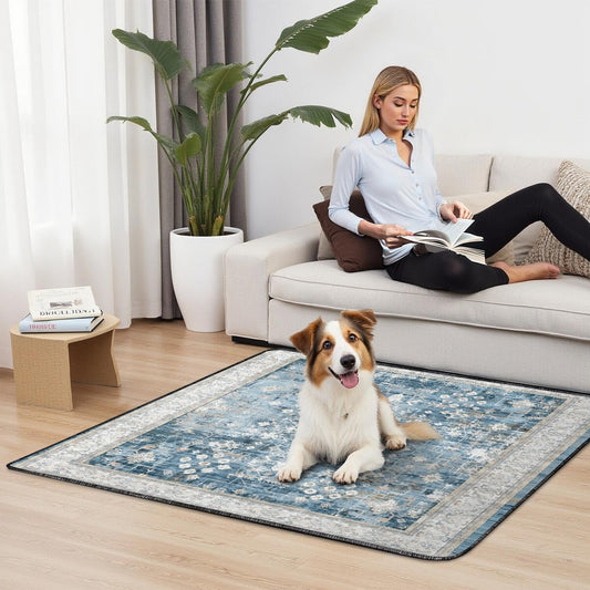 Washable Pee Pads for Dogs 2 Pack, Absorbent Reusable Puppy Pads Waterproof, Leakproof & Non-Slip Whelping Pad, Potty Training Pads for Dogs Playpen Mat 48x48