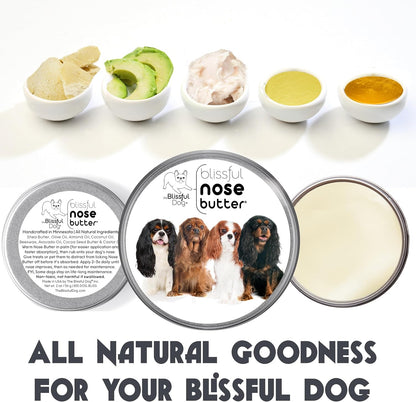 The Blissful Dog All 4 Cavalier King Charles Spaniel Unscented Nose Butter, 16oz
