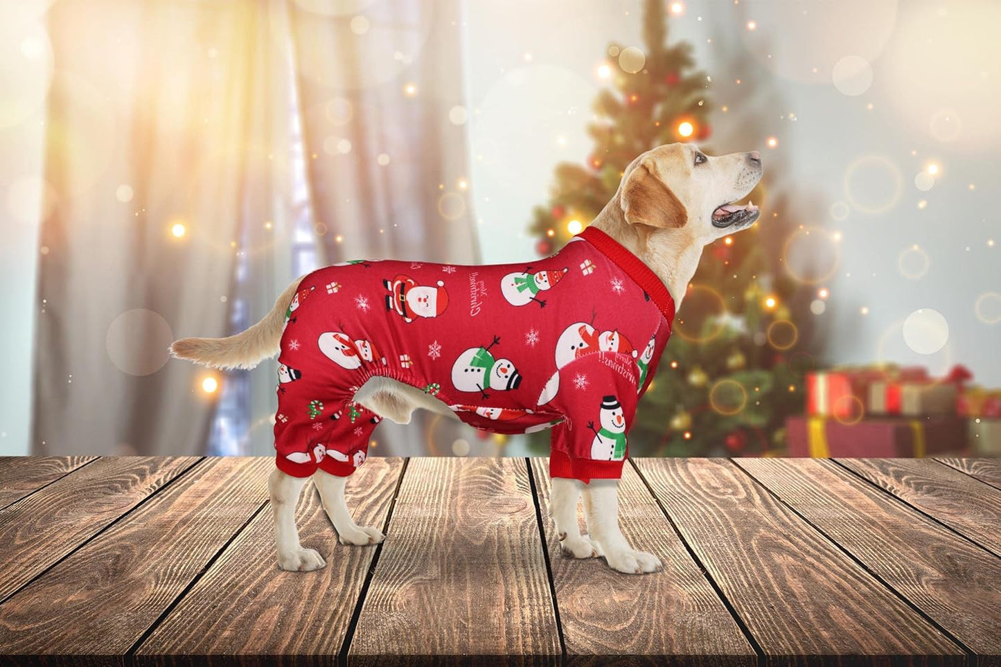 Dog Christmas Pajamas Snowman Clothes Costumes Pet Pjs Stretchy Funny Costumes Pet Outfit Dog Pajamas for Small Dogs Puppy Cat(S)