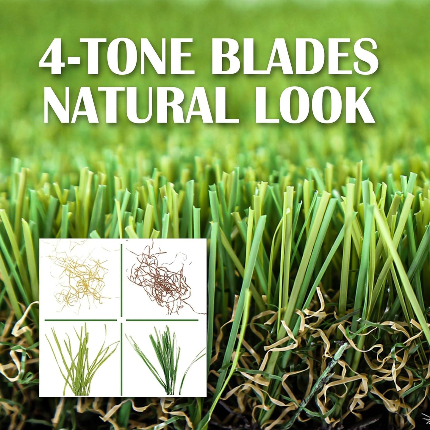 Artificial Grass Turf for Dogs 4 ft x 13 ft,1.38 inch Fake Grass Pad for Puppy Potty Training, Pet Rug for Indoor Outdoor Patio,Turf Mat for Dogs Potty