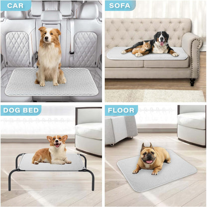 MICROCOSMOS Pet Cooling Mat & Sleeping Pad- Breathable Bubble Surface, EZ Clean. Keep Cooling for Pets, Kids and Adults in Summer.(GreyWhite, 36" x 36")
