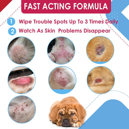 Chlorhexidianes Wipes for Dogs, Cats and Horses (Made in U.S.A) (USA) (Ketoconazole & Chlorhexidine Wipes, 50 Count)