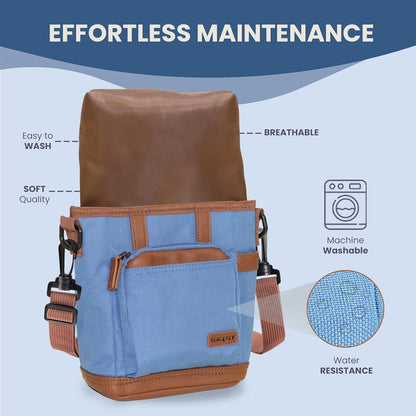 BEAU&FUR Dog Treat Pouch with Clicker for Training - Hands-Free Dog Treat Bag with Magnetic Closure, Built-in Poop Bag Holder Pocket