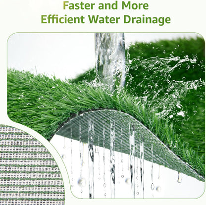LOOBANI Dog Grass Pee Pads, Artificial Dog Grass Pads for Potty Tray, Fake Grass for Dogs to Pee On, Outdoor Indoor Pee Grass for Dog Potty(14*18 inch)