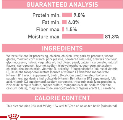 Royal Canin Feline Health Nutrition Mother & Babycat Ultra Soft Mousse in Sauce Canned Cat Food, 5.1 oz., Case of 24, 24 X 5.1 OZ