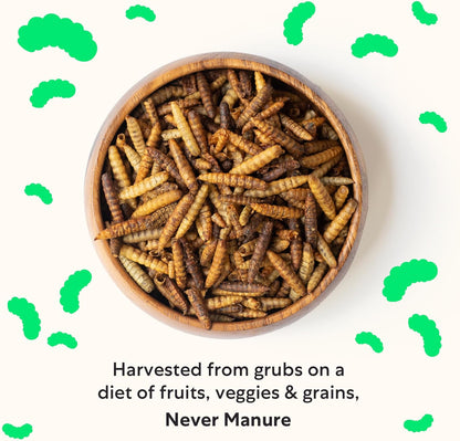 Grubblies - Black Soldier Fly Larvae for Chickens - Chicken Treats Grown in The US and Canada - for Strong Eggshells and Healthy Feathers - Grubblies Hometown Harvest 5LB