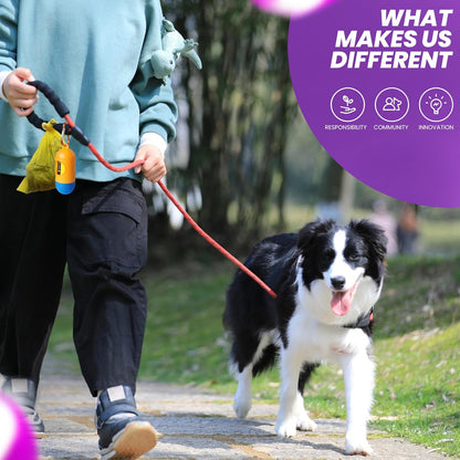 Dog Poop Bags-150 Counts with Holder (10 Rolls), Biodegradable Poop Bags, Eco-friendly and Easy to Open, Thick Dog Waste Bags (Yellow)