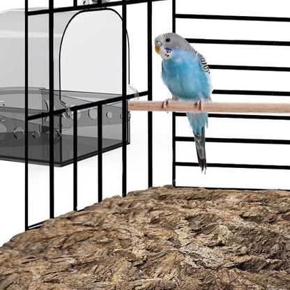 Allazone 3 PCS Parrot Chewing Toy Bird Cork Perch Stand, Natural Cork Perch, Parrot Chewing Toy Bird Cork Perch Stand for Parakeet Cockatiel Conure Lovebird