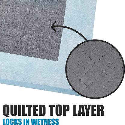 BV Charcoal Puppy Pads XL 40 Count 28"x34" - Leak-Proof Pee Pads for Dogs with 6-Layer Absorbent Design & Built-in Attractant - Dog Pad Extra Large with Charcoal for Odor Control - for Large Dogs