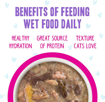 Weruva B.F.F. OMG - Best Feline Friend Oh My Gravy!, Lots-O-Luck! with Duck & Tuna in Gravy Cat Food, 5.5oz Can (Pack of 8)