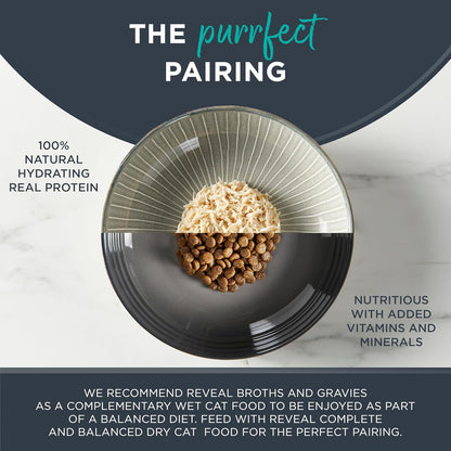 Reveal Natural Wet Cat Food, 24 Count, Grain Free, Limited Ingredient Canned Food for Cats, Tuna with Sea Bream in Broth, 2.47 oz Cans