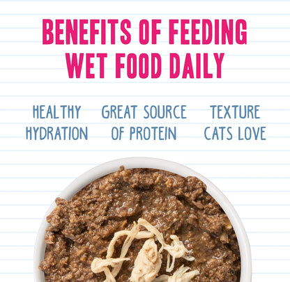 Weruva BFF Minced Natural Wet Cat Food, Tuna and Chicken Chuckles in Gelee, 3oz Can, Pack of 24