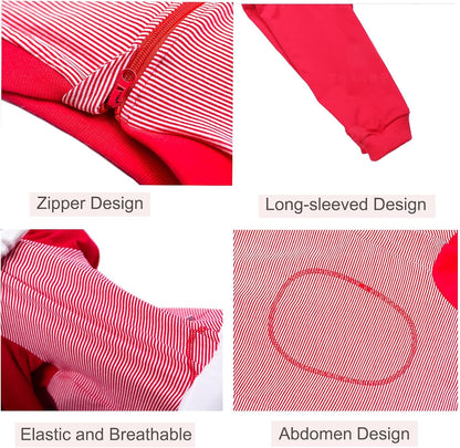 Yeapeeto Dog Onesie Surgery Recovery Suit for Large Medium Bodysuit Dogs Pajamas PJS Full Body for Shedding, Prevent Licking, Wound Protection, Cone Alternative (3XL, Red)