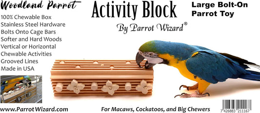 Activity Block - Large Parrot Toy