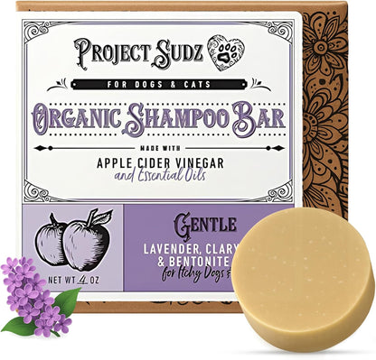 Gentle All Natural Dog Shampoo for Dry Coat for Sensitive Skin | Bar Shampoo for Dogs | Organic Dog Shampoo Sensitive Skin | Lavender (2)