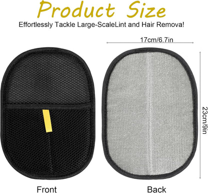 2Pcs Pet Hair Removal Gloves, Reusable Pet Cat Dog Hair Removal Grooming Gloves, Electrostatic Cat Grooming Glovee for Hairs Removals, for Couch, Furniture, Carpet, Car Seat