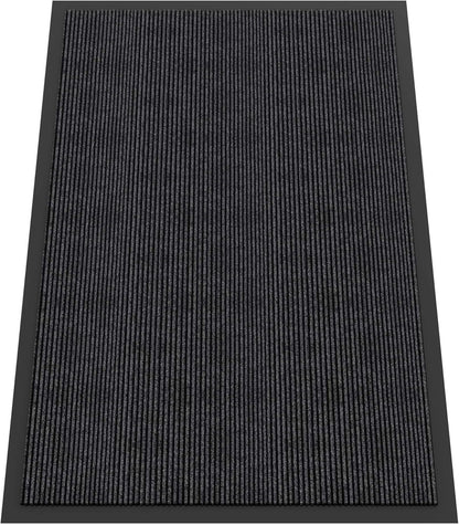 Indoor Outdoor Door Mat, 6’ x 4' Doormat for Entryway, Rubber Backing Non Slip Front Door Mat Outside Entrance, Super Absorbent Commercial Floor Mat for Home Office