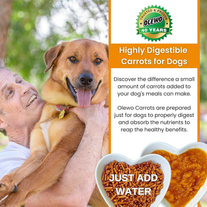 Olewo Starter Bundle Original Carrots & Red Beets - Fiber for Dogs, Digestive Dog Food Topper, Natural Anti Itch, Whole Food Dog Multivitamin - 1lb Each (2lbs Total)