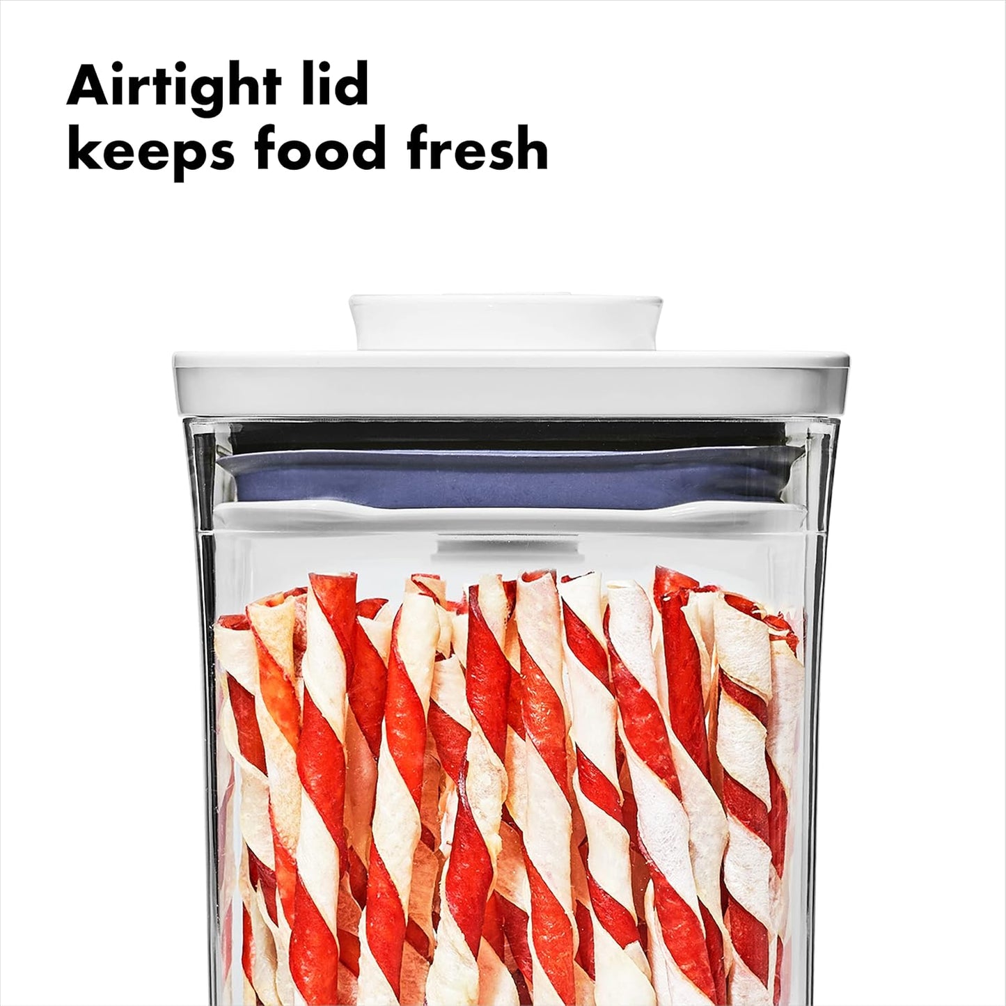 OXO Good Grips Pet POP – 1.1 Qt/1 L | Ideal for up to 1lb of treats | Airtight Dog and Cat Food Storage Container | BPA Free
