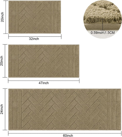 Tindbea Dog Mat for Muddy Paws,Absorbs Moisture Dirt Non-Slip Washable Mud Mat for Dogs,Soft Rubber Backing Front Inside Pet Rug for Entryway, Mud Dog Paws, Patio(20"x31.5",Light Taupe)