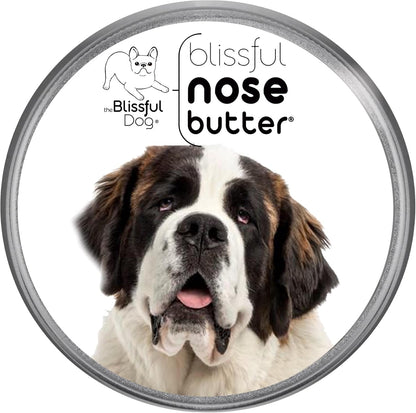 The Blissful Dog St. Bernard Nose Butter for Dry, Cracked Skin, Lick-Safe Dog Nose Balm with Moisturizing Shea Butter, Almond, Olive, and Essential Oils, Pet Supplies, Uncented, 8 oz.