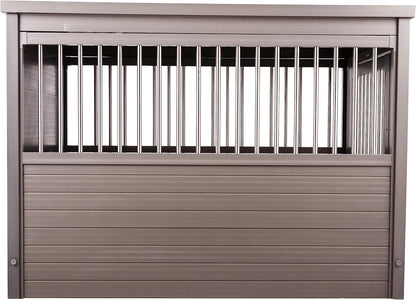 New Age Pet ECOFLEX Dog Crate End Table - Furniture-Style Pet Crate for Crate Trained Dogs - Stainless Steel Tubing & a Latched Closure - 10 Year Manufacturer's Warranty