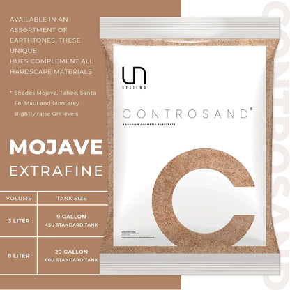 Ultum Nature Systems Controsand Mojave Aquarium Sand (3L) - Freshwater Tank Substrate for Live Shrimp & Planted Aquariums