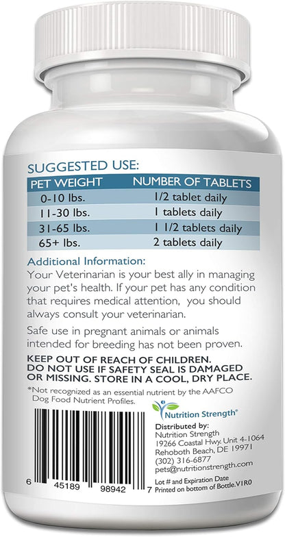 Eye Care for Dogs Daily Vision Supplement with Lutein, Zeaxanthin, Astaxanthin, CoQ10, Bilberry Antioxidants, Vitamin C, Vitamin E Support for Dog Eye Problems, 120 Chewable Tablets