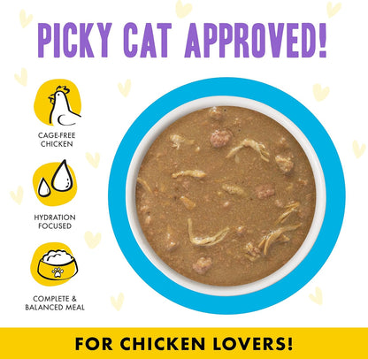 Weruva B.F.F. OMG - Best Feline Friend Oh My Gravy!, Chicken Cloud 9 with Chicken in Gravy, 5.5oz Can (Pack of 8)