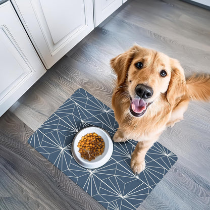 NALALAS Large Dog Mat for Food and Water, Cat Feeding Mat | Large Waterproof Dog Bowl Mat | Non-Slip Pet Food Mat for Floors | Pet Mats for Food and Water | Easy to Clean