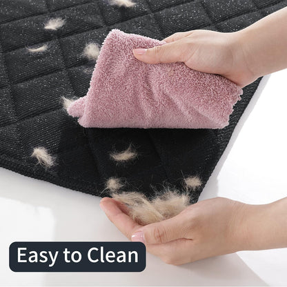 MABOZOO Indestructible Dog Beds - Chew Proof Crate Pad for Aggressive Chewers, Machine Washable Quilted Mat, Durable for Small Dogs, Black Kennel Pad (17x23 in)