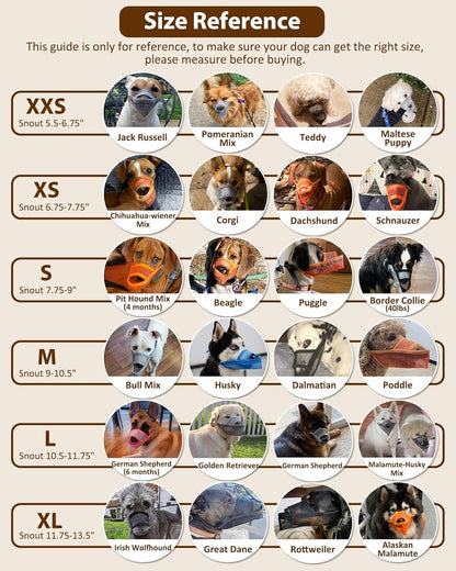 Crazy Felix Nylon Dog Muzzle for Small Medium Large Dogs Dachshund Beagle Poodle Labrador, Air Mesh Breathable and Drinkable Pet Mouth Guard for Anti-Biting Chewing Scavenging (Black,XS)