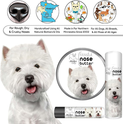 The Blissful Dog West Highland Terrier Unscented Nose Butter
