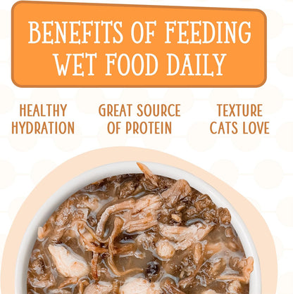 Weruva Cats in the Kitchen, Pantry Party Pouch Variety Pack in Gravy Cat Food, 3oz Pouch (Pack of 12)