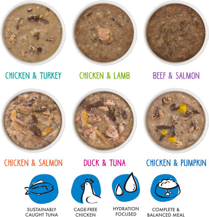 Weruva B.F.F. OMG - Best Feline Friend Oh My Gravy!, Variety Pack, Rainbow Road, Wet Cat Food by, 2.8oz Can (Pack of 12)